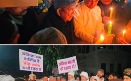 अंकिता हत्याकांड में सीबीआई जांच की मांग को लेकर मंगलौर में कांग्रेस का कैंडल मार्च, भाजपा सरकार पर साधा तीखा हमला