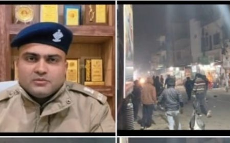 डीएवी कॉलेज के बाहर दो पक्षों के बीच जबरदस्त हंगामा