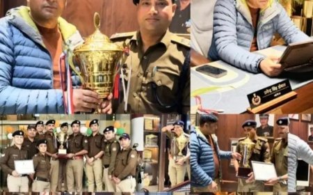 ज्वालापुर कोतवाली को मिला प्रदेश में पहला स्थान, एसएसपी कैंप पहुंची ट्रॉफी....