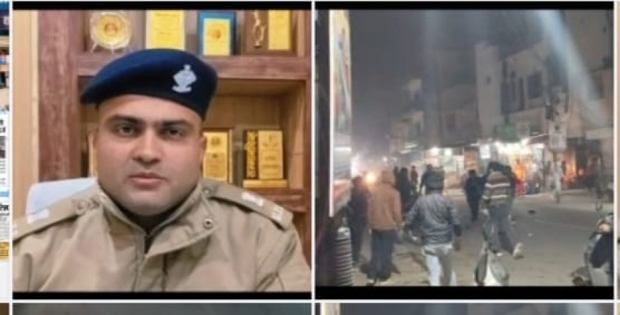 डीएवी कॉलेज के बाहर दो पक्षों के बीच जबरदस्त हंगामा