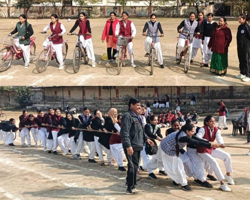 श्री सनातन धर्म प्रकाश चंद्र महाविद्यालय में वार्षिक खेलकूद प्रतियोगिताओं का भव्य शुभारंभ  “स्वस्थ शरीर में ही स्वस्थ मस्तिष्क का निवास होता है” – डॉ. अलका आर्य