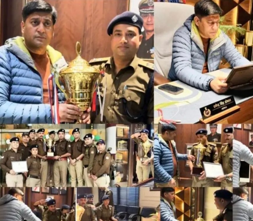 ज्वालापुर कोतवाली को मिला प्रदेश में पहला स्थान, एसएसपी कैंप पहुंची ट्रॉफी....