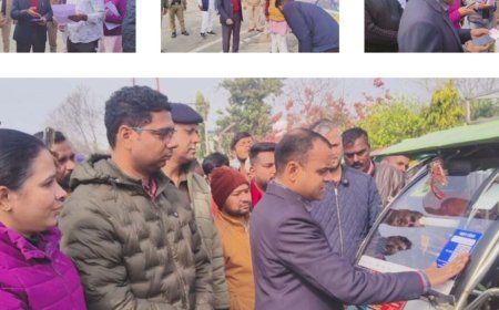 डीएम मयूर दीक्षित ने परिवहन कार्यालय का किया निरीक्षण, ई-रिक्शा सत्यापन अभियान की प्रगति की समीक्षा....