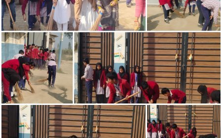 ब्राइट फ्यूचर इंटरनेशनल स्कूल अकबरपुर ढाढेकी के शिक्षकों व छात्रों ने चलाया स्वच्छता अभियान....