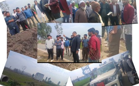 राजकीय विद्यालय की भूमि पर कब्जे का विवाद, प्रशासन की पैमाइश को कब्जाधारी ने बताया गलत...