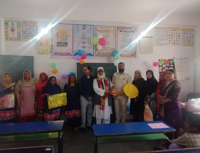 विदाई समारोह राजकीय प्राथमिक विद्यालय पीरपुरा के प्रधानाचार्य मोहम्मद इकराम हुए सेवानिवृत्त