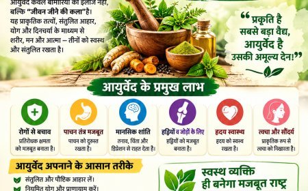 भारतीय चिकित्सा परंपरा को अपनाने और स्वस्थ जीवनशैली की ओर बढ़ने का संदेश।